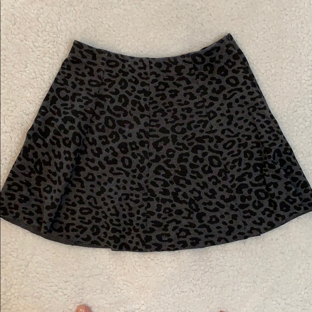Aeropostale Black Cheetah Print Mini Skirt  Size M - Picture 4 of 6
